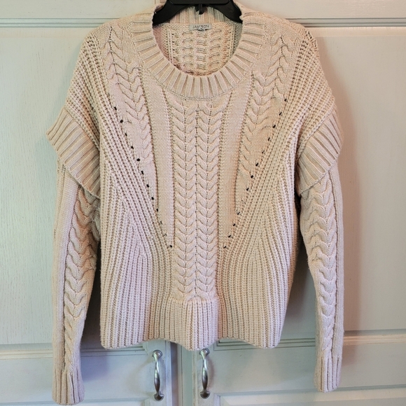 Jamison Thick Knit Cream Oatmeal Colored Sweater - Picture 1 of 6
